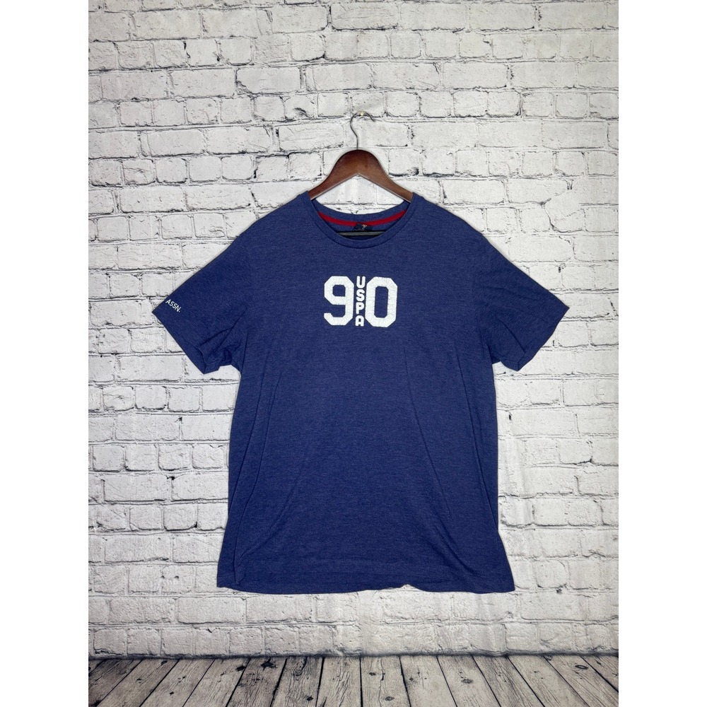 US Polo‎ Assn Mens T Shirt XL Blue 90 Graphic Short Sleeve Casual Tee